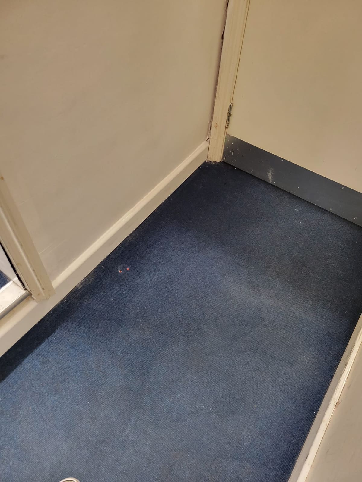 Corridor corner — after damp remedial works